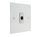 Penland 1G TV Co-axial Isolated Socket in Gloss White with White inserts