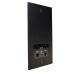 Penland 110/240 Dual Voltage Shaver Socket in Brushed Aluminium Matt Black with Black insert