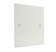 Penland Single Blank Plate in Gloss White