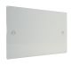 Penland Double Blank Plate in Gloss White