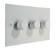 Penland 3G 2W LED  Dimmer Switch in Gloss White with White Knobs