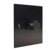 Penland 1G 2W 400W/VA Dimmer Switch in Brushed Aluminium Satin Black