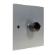 Penland 1G Fan Control Dimmer Switch in Brushed Aluminium-Satin Silver