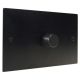 Penland 1G 2W 1000W/VA Dimmer Switch on a Twin Plate in Brushed Aluminium Satin Black