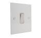 Penland 1G Double Pole 20A Rocker Switch in Gloss White with White Rocker with White trim