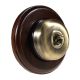 Round 1 Gang Intermediate (3way switching) Period Asbury Dark Oak Wood - Smooth Dome Light Switch Black pattress