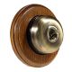 Round 1 Gang 2 Way Period Asbury Medium Oak Wood - Dome Light Switch Black pattress