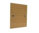 Solo Flat Plate Wood Single Blank Plate in Oak