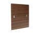 Walnut Flat Plate Wood Single Blank Plate