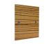 Solo Flat Plate Wood Single Blank Plate in Zebrano