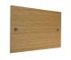 Solo Flat Plate Wood Double Blank Plate in Oak