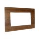 Walnut Solo Flat Plate Wood 4 Gang Twin Plate c/w grid