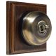 1 Gang Intermediate (3Way switching)Period Asbury Dark Oak Wood - Smooth Dome Light Switch Black pattress