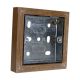 Classic Wood 18mm Surface Mounting Wall Box for 1G Bakelite in Limed Oak