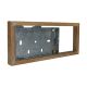 Classic Wood 18mm Surface Mounting Wall Box for 3G Bakelite Horizontal Fitting in Limed Oak