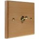 Scandic 1Gang 2Way 10Amp Toggle Switch in Beech with Bevelled Edge