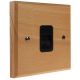 Scandic 1Gang Telephone Secondary  Socket in Beech with Bevelled Edge