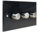 Quarry 3 Gang  2 Way LED  Dimmer in Black Pearl