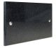 Quarry Double Blank Plate in Black Pearl