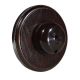 Rosen 1 Gang 1 or 2way  Dome Bakelite Switch Brown Dolly On A Round Dark Oak Base