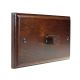 Classic Dark oak 1G LED Dimmer Twin Plate