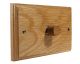 Classic 1G LED Dimmer Twin Plate In Oak