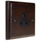 Classic 1Gang 5Amp Unswitched Socket in Dark Oak