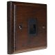 Classic 1Gang Telephone Secondary Socket in dark Oak