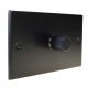 Matt Black 1G 2W 1000W/VA Dimmer Switch with Black Retro Knob