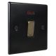 Matt Black 1G  20A D/P Designer Rocker switch with neon