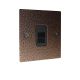 Elements 1G Telephone Master Socket in Copper Crackle Finish with Black Insert