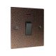 Elements 1G Double Pole 20A Rocker Switch Neon Copper Crackle with Black Insert and Black Trim