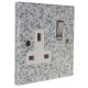 Quarry 1 Gang 13Amp Switched Socket in Grey Sand