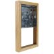 Classic Oak 18mm surface mounting wall box for 2G Period Asbury for Vertical Fitting