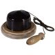 Period Brown bakelite Pull cord on a solid Limed Oak base with a hand turned acorn