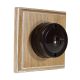 Linden 1 Gang 1 or 2way Bakelite Switch Brown Dolly On A  Limed Oak Base