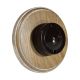 Linden 1 Gang 1 or 2way Bakelite Switch Brown Dolly On A Round  Limed Oak Base