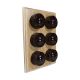 Linden 6 Gang 1 or 2way Bakelite Switch Brown Dolly On A Limed Oak Base