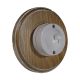 Linden 1 Gang 1 or 2way Bakelite Switch White Dolly On A Round  Limed Oak Base