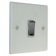 Matt White 1G 2W 10A Polished Rocker Switch .