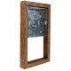 Classic Medium Oak 18mm surface mounting wall box for 2G Period Asbury for Vertical Fitting