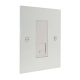 Penland Gloss White Flat Plate 1G Euro Style  Telephone Master Socket 