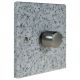 Quarry 1 Gang Fan Control Dimmer in Grey Sand