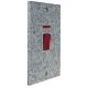 Quarry 45Amp Double Pole Cooker Switch on Vertical Plate in Grey Sand