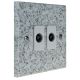 Quarry 2 Gang TV Co-Axial Non Isolated Socket in Grey Sand