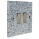 Quarry 2 Gang 2Way 10Amp Rocker Switch in Grey Sand