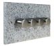 Quarry 4 Gang 2 Way LED  Dimmer in Grey Sand